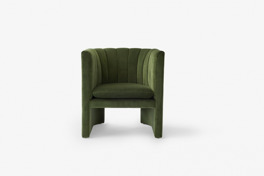Loafer SC23 chair in Velvel 2 Pine Loafer SC23 lounge chair designed by Space Copenhagen for &Tradition, &Tradition Loafer single seater designed by Space Copenhagen, Loafer easy chair SC23