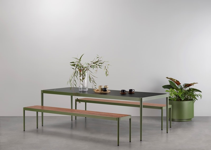 Trace Dining Setting Trace Dining Table designed by Adam Goodrum for Tait, Tait Trace dining setting by Adam Goodrum