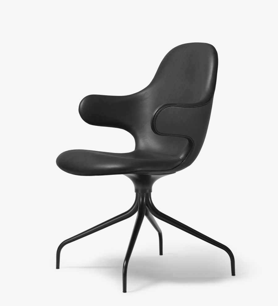 Catch JH2 on Black aluminium base Catch chair designed by Jaime Hayon for &Tradition, Catch dining Chair JH &Tradition
