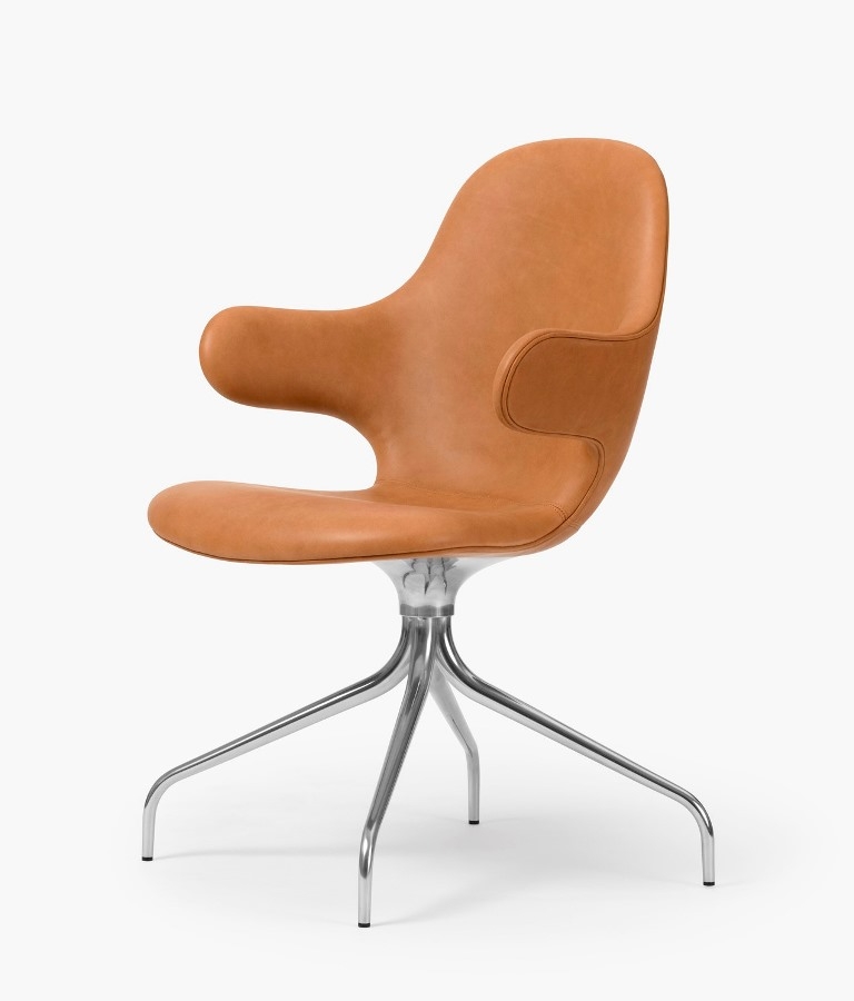 Catch JH2 on Polished aluminium base Catch chair designed by Jaime Hayon for &Tradition, Catch dining Chair JH &Tradition