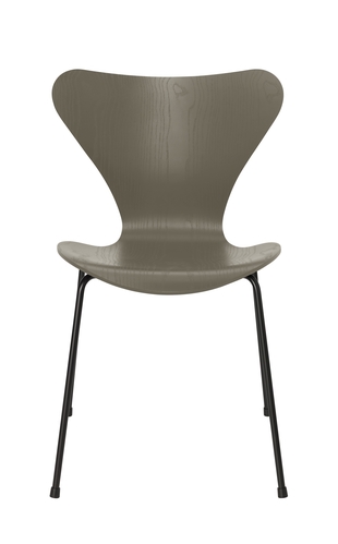 Series 7 Olive Green on Black base Series 7 designed by Arne Jacobsen fritz hansen, Series 7 new colours 2020