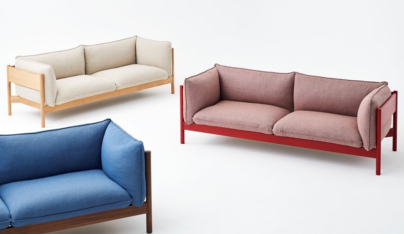 Arbour 3 seater family Arbour Sofa designed by Daniel Rybakken and Andreas Engesvik for HAY, HAY Arbour Eco sofa