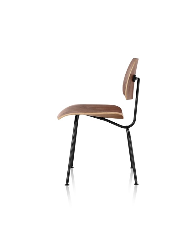 Eames Moulded Dining Chair - Walnut / Black Eames Moulded Dining Chair by Herman Miller