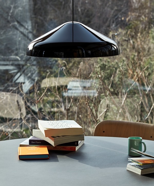 Pao Steel Pendant 470 soft black Pao Pendant light designed by Naoto Fukusawa for HAY, HAY Pao Steel pendant light, Hay Steel pendant light