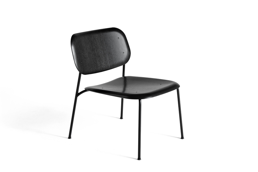 Soft Edge 10 Lounge black_black base Soft Edge Lounge chair designed by Iskos-Berlin for HAY, HAY Soft edge collection lounge