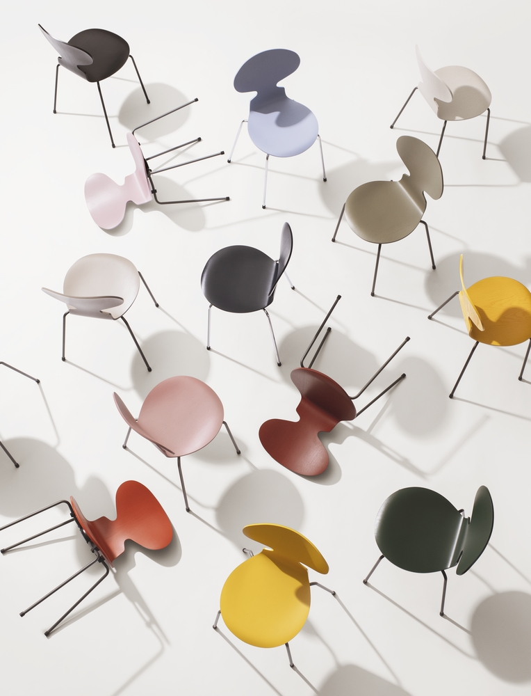 Ant Chair New Colours 2020 Ant chair designed by Arne Jacobsen, Fritz Hansen Ant chair, Ant chair 4 legs discontinued finish