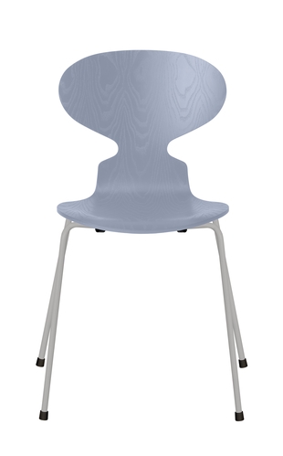 Ant - Lavender Blue_ Coloured ash_ Nine Grey Ant chair designed by Arne Jacobsen, Fritz Hansen Ant chair, Ant chair 4 legs discontinued finish