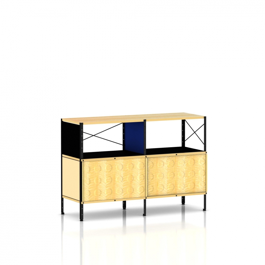 Eames Storage Units 2 x 2 with doors Eames Desk and Storage Unit designed by Charles and Ray Eames for Herman Miller, Herman Miller Eames Desk and Storage Unit