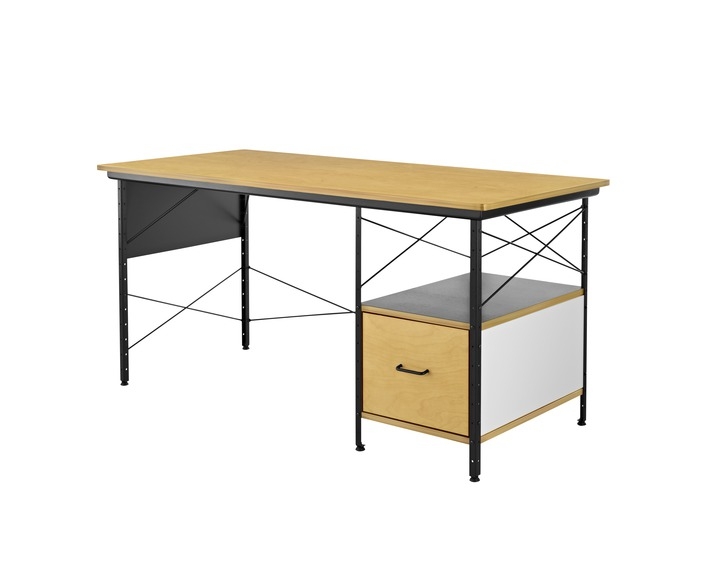 Eames Desk in Neutral colours Eames Desk and Storage Unit designed by Charles and Ray Eames for Herman Miller, Herman Miller Eames Desk and Storage Unit