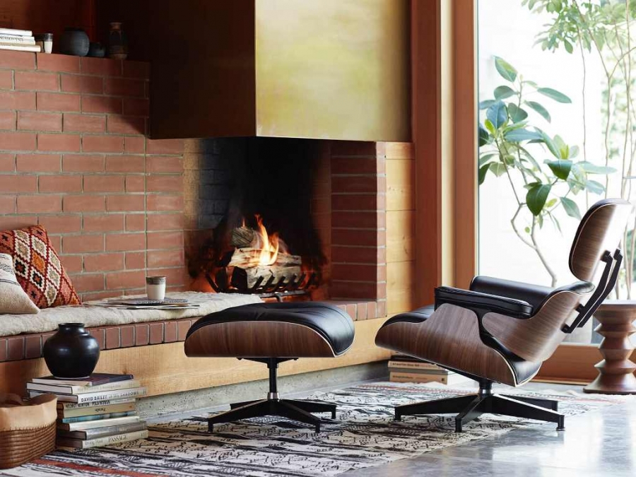 Eames Lounge and Ottoman Eames Lounge and Ottoman Herman Miller, Eames Lounge and Ottoman designed by Charles and Ray Eames for Herman Miller