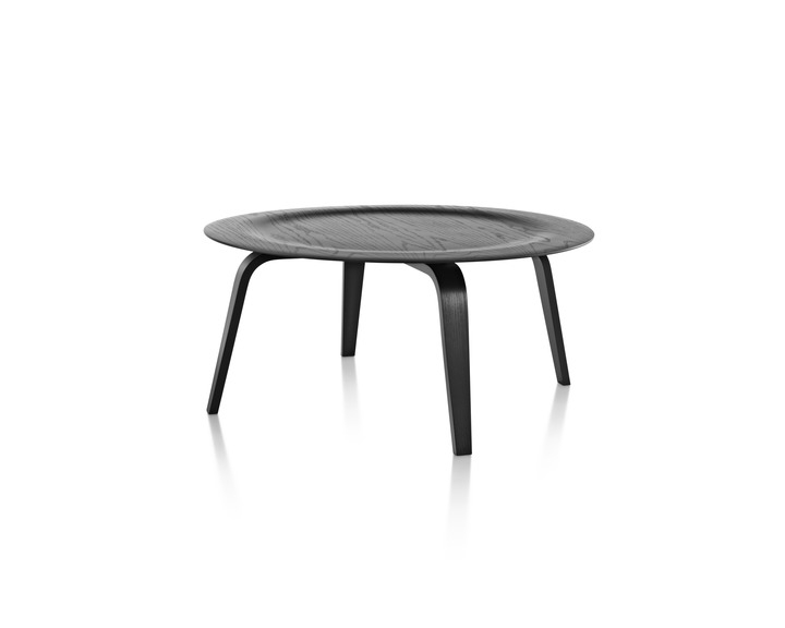 Eames Moulded Plywood Coffee Table_Ebony Eames Plywood Coffee Table Herman Miller, Herman Miller Eames Moulded Plywood coffee table designed by Ray and Charles Eames, Ray and Charles Eames Plywood Coffee table