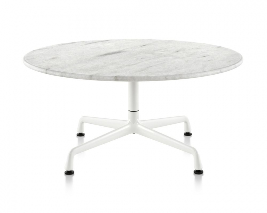 Eames Table with Marble top and Universal base Eames Table with Universal Base designed by Ray and Charles Ray for Herman Miller, Herman Miller Eames Universal Table