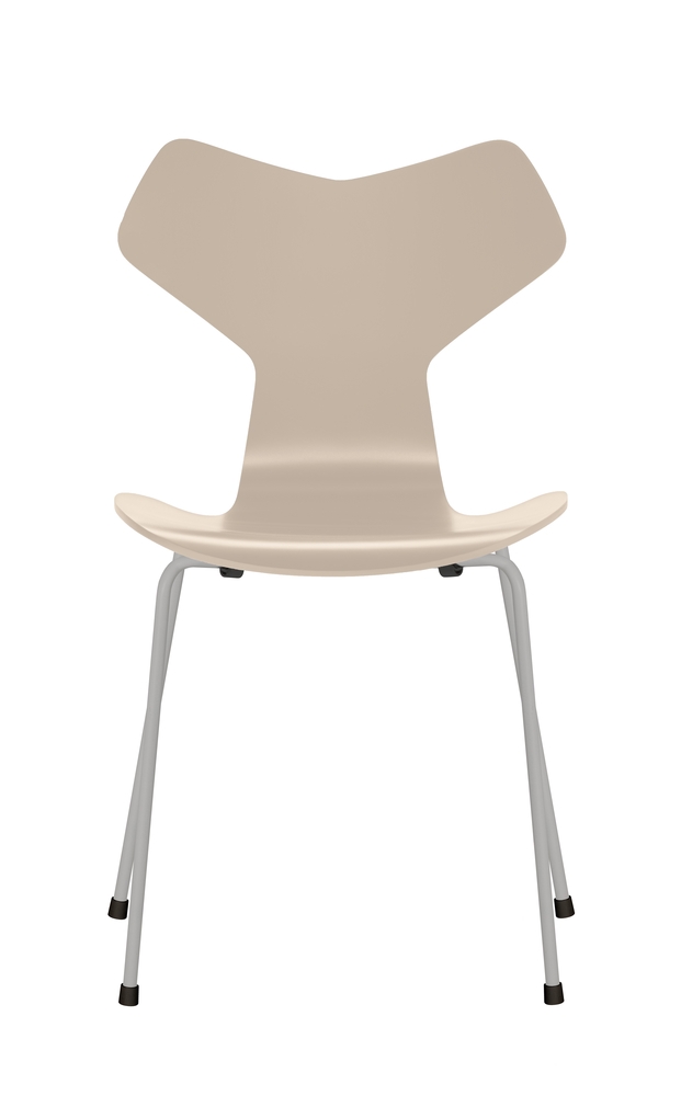 Grand Prix - Light Beige_ Lacquered_ Nine Grey Grand Prix Chair designed by Arne Jacobsen for Fritz Hansen, Fritz Hansen Grand Prix chair new colours, Fritz hansen dining chair new colours 2020