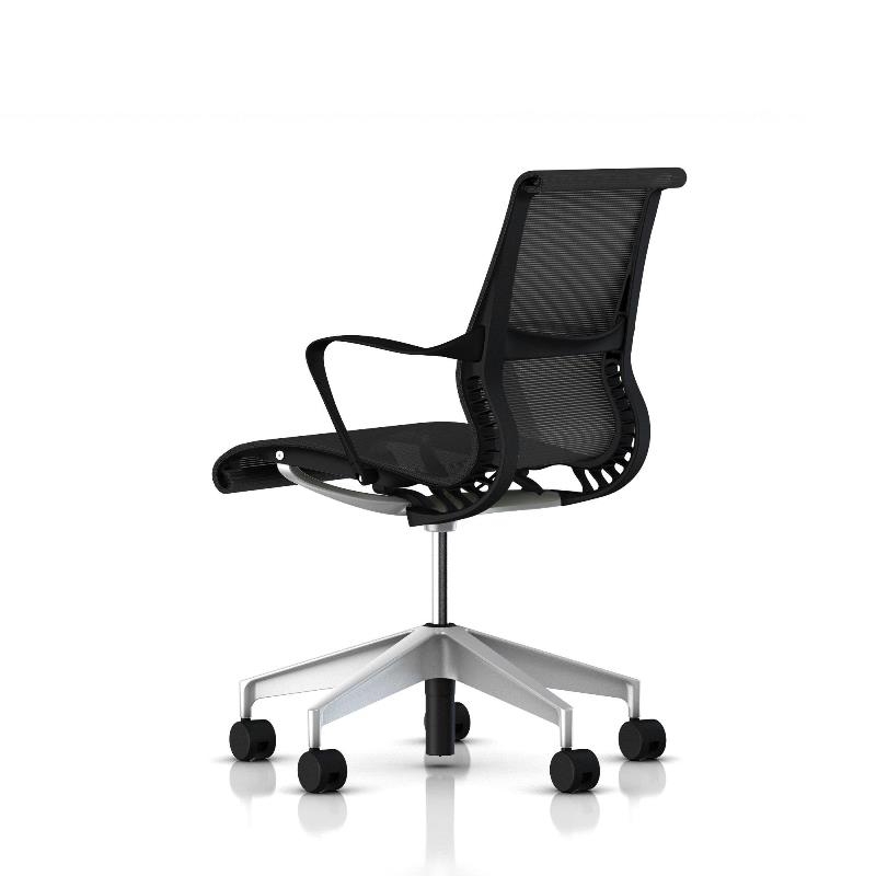 Setu Multipurpose - graphite with H Alloy base Setu Multipurpose Chair designed by Studio 7.5 for Herman Miller