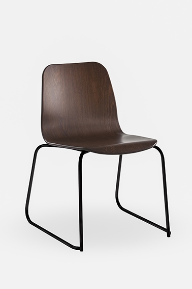 Tiller slim_Sled_Stain Tiller Slim chair by Didier, Didier dining chair, Ross Didier Tiller Chair,