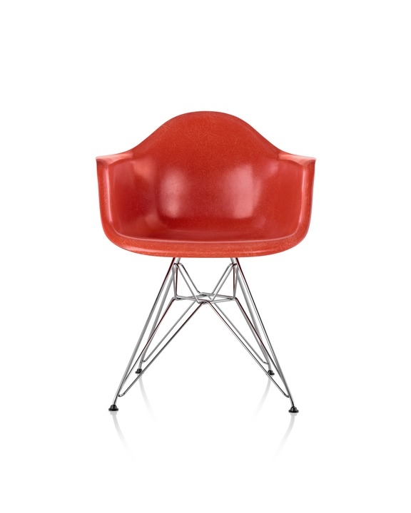 Eames Moulded Fiberglass armchair, Eames Moulded Fiberglass chair, Eames Fibreglass armchair 