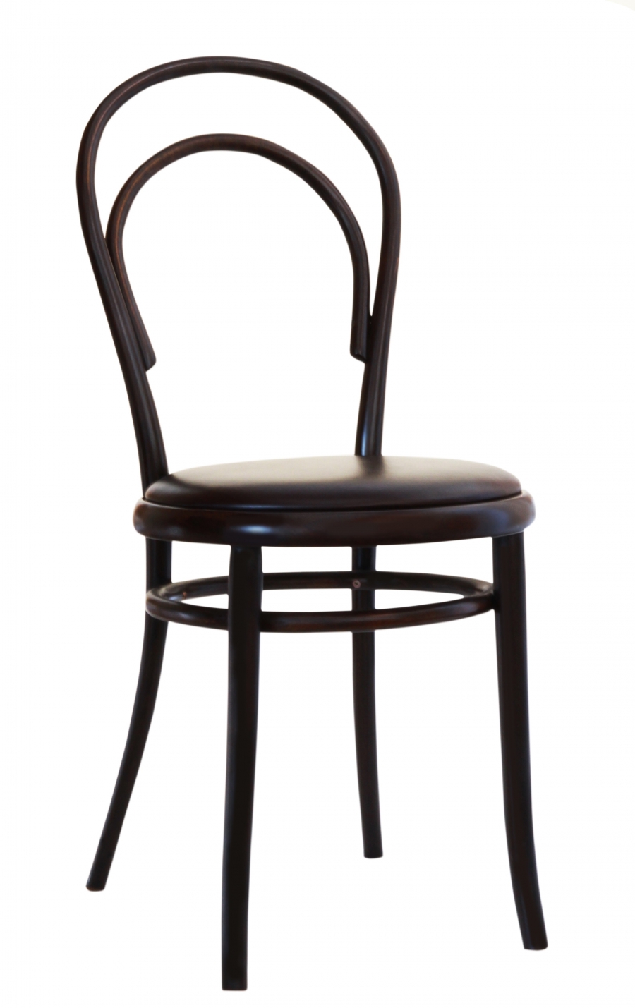 No.14 Vienna with Dark Oak finish and upholstered seat No.14 Vienna dining chair by Thonet, Thonet No. Vienna Dining chair