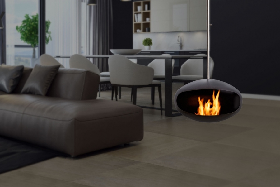 Aeris Fireplace Aeris Fireplace by Cocoon Fires Contemporary Fireplace, Mobile Fireplace