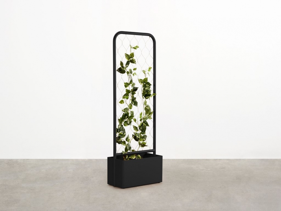 Trace Planter 600mmW Black Trace Planter by Tait