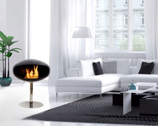 cocoon fires aeris contemporary fireplace convertible