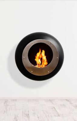 Vellum Wall Mounted Fireplace cocoon fires vellum wall mounted bioethanol fireplace