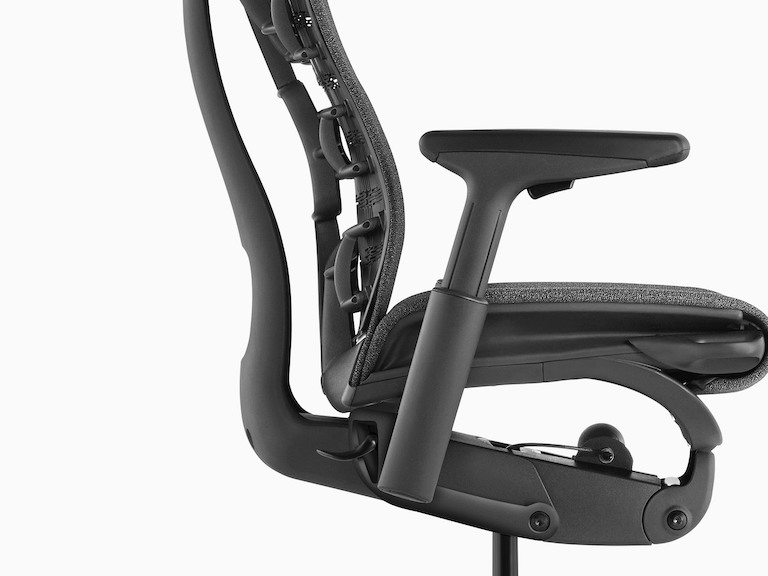 Embody Chair - Black/Graphite Embody Work Chair by Herman Miller, Embody designed by Bill Stumpf
