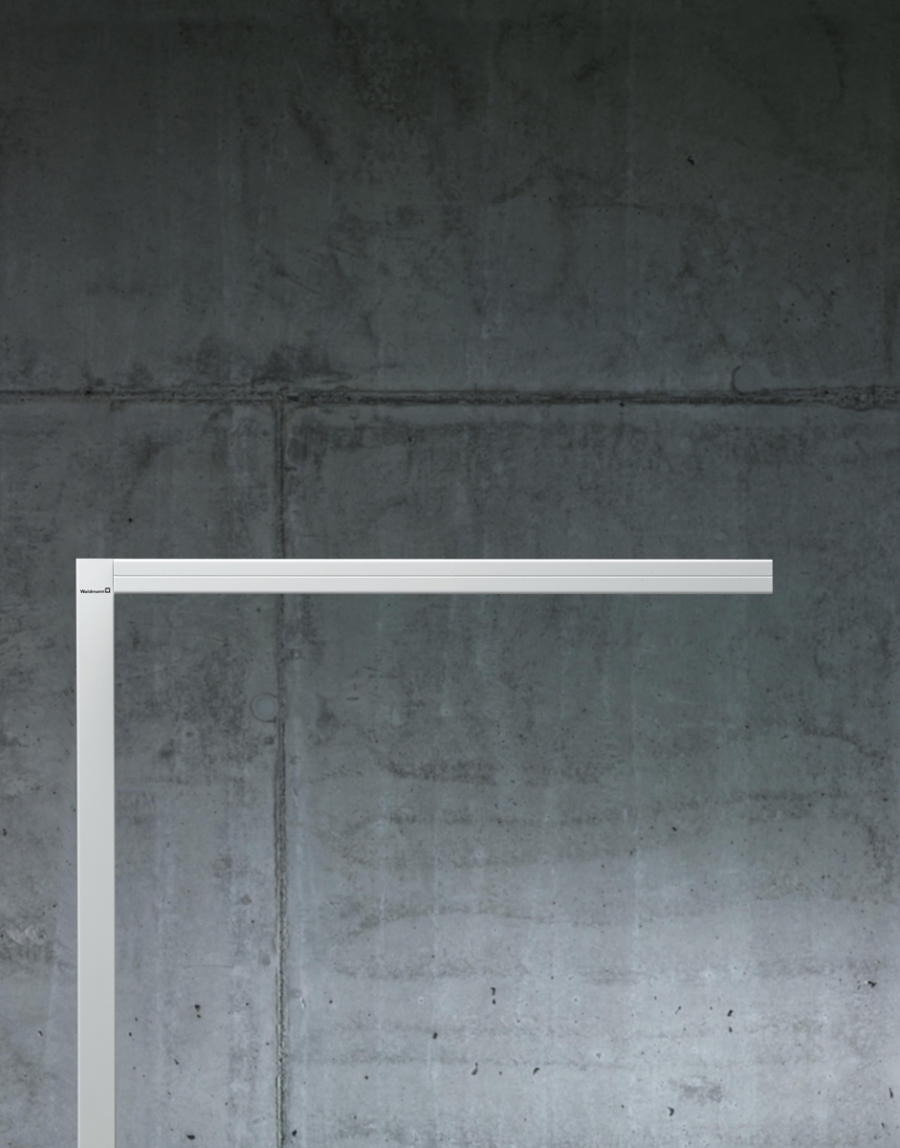 Lavigo Freestanding Light Lavigo Floor Lamp by Waldmann Lighting, Energy-efficient LED freestanding lighting for office, Daylight and presence sensor technology and a Pulse Talk option enable wireless communication between several luminaires