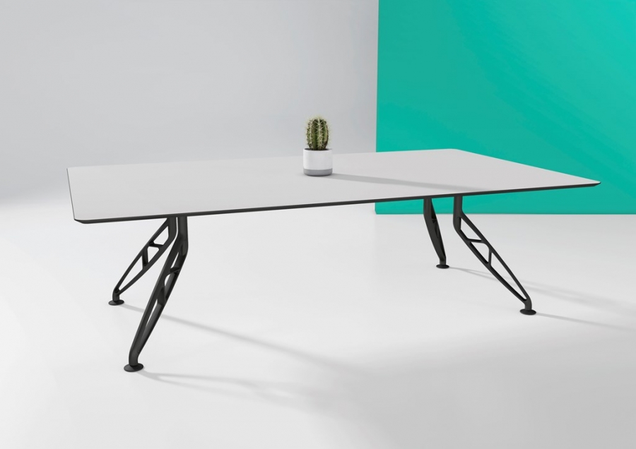 Trapeze Table Trapeze Meeting Table by Thinking Works