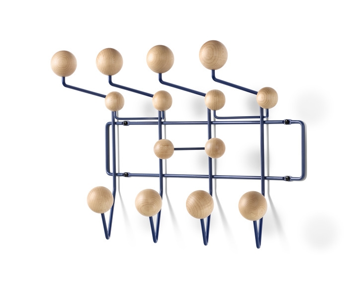 Eames Hang It All Maple Dark Blue Eames Hang It All Maple Dark Blue by Herman Miller