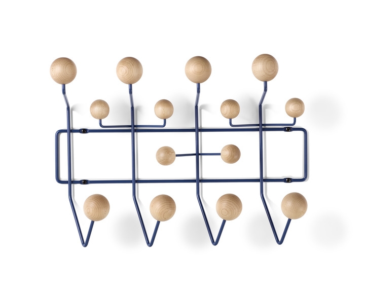 Eames Hang It All Maple Dark Blue Eames Hang It All Maple Dark Blue by Herman Miller