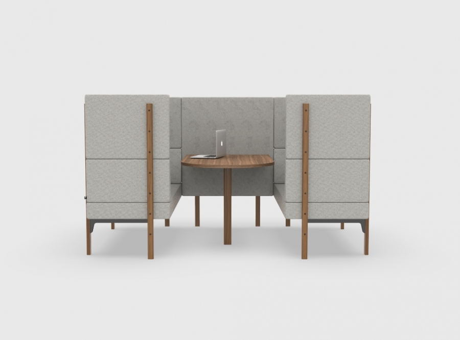 Homework Private Workbooth Highback Homework Modular Collection by Derlot, Homework designed by Alexander Lotersztain