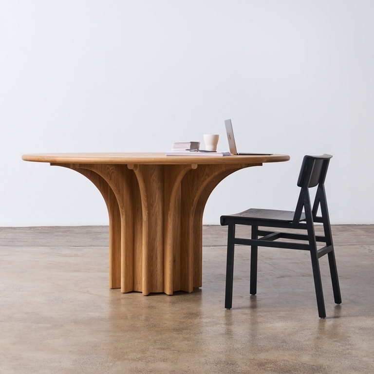 Rib Table and Don chairs designed by Adam Goodrum for NAU