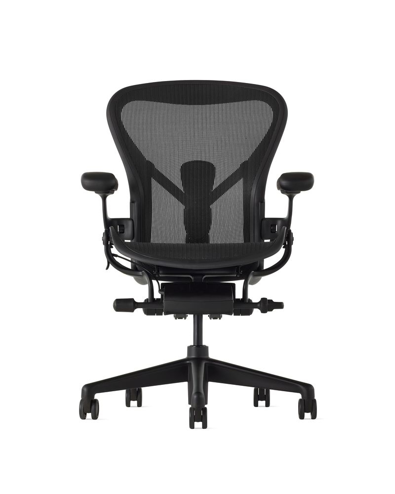 New Aeron Onyx by Herman Miller, now made with Ocean Bound Plastics, available from designcraft Canberra