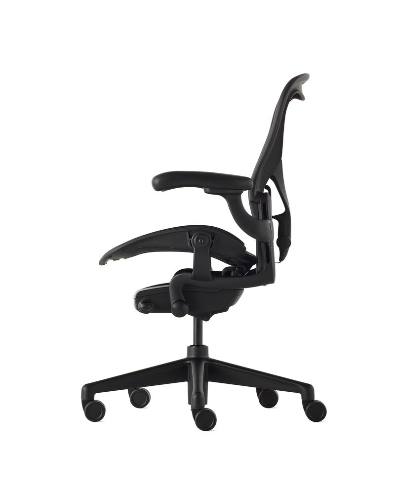 New Aeron Onyx by Herman Miller, now made with Ocean Bound Plastics, available from designcraft Canberra