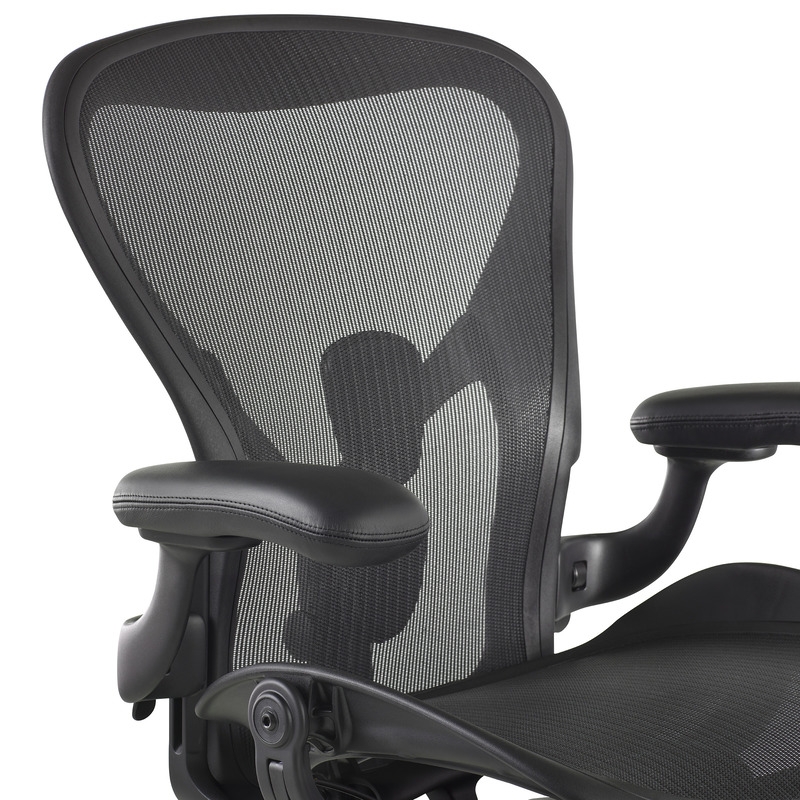 New Aeron Onyx by Herman Miller, now made with Ocean Bound Plastics, available from designcraft Canberra