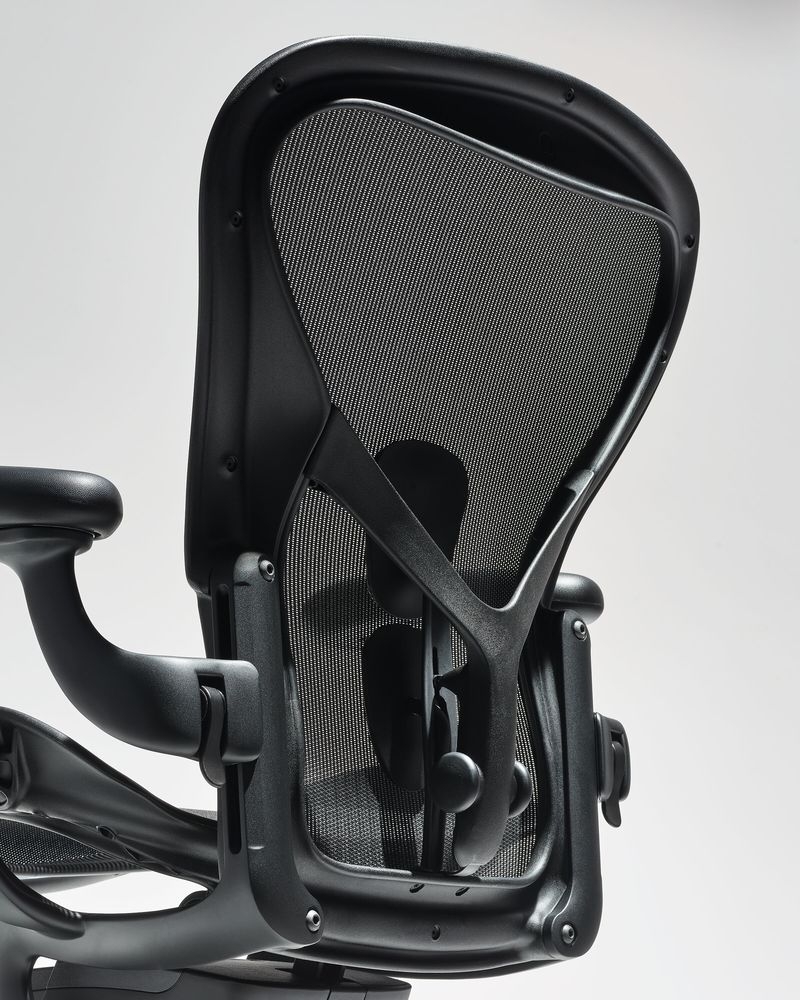 New Aeron Onyx - made with ocean bound plastics New Aeron Onyx by Herman Miller, now made with Ocean Bound Plastics, available from designcraft Canberra