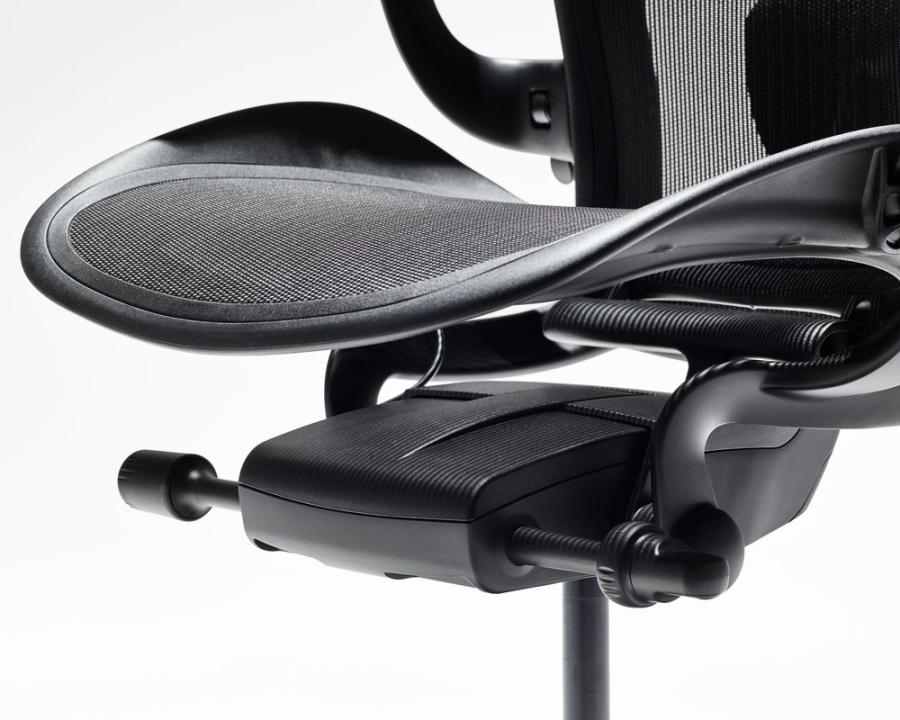 New Aeron Onyx by Herman Miller, now made with Ocean Bound Plastics, available from designcraft Canberra