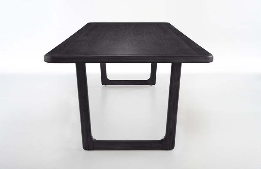 Terra Firma - Oak Stained Black Terra Firma Table designed by Ross Didier, Australian designed and Australian Made, available at designcraft Canberra