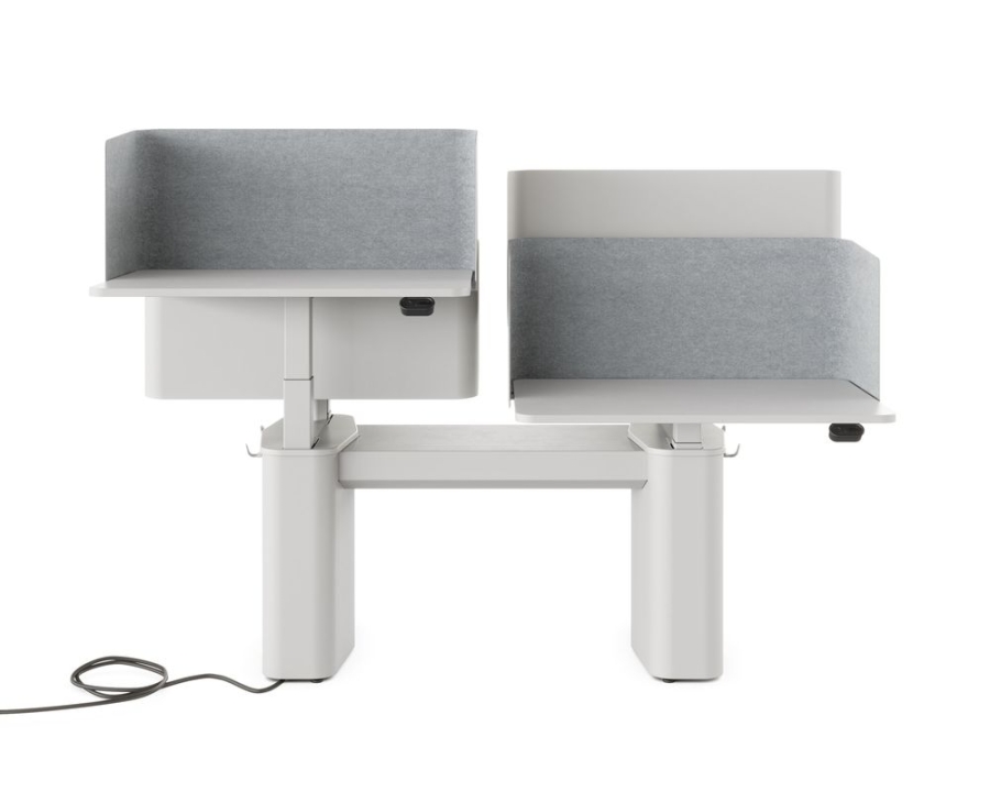 OE1_Micro Packs_Folkstone grey_height-adj sit to stand_baghook_2 OE1 Workspace Collection, Collaborative space, Desk and workspace, Micro Packs, Sit to Stand