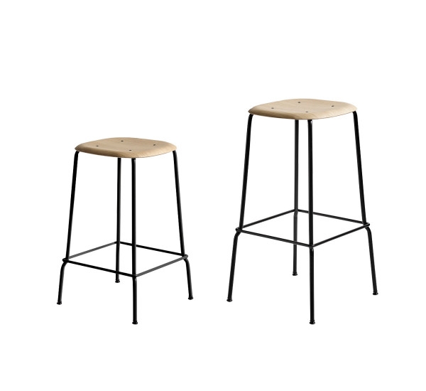 Soft Edge 30 Oak Seat Black Leg 650H & 750H Soft Edge 30 Oak Black 650 750