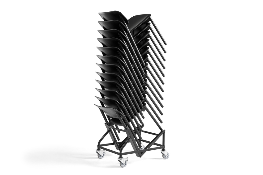 Soft Edge Chair Trolley 12 Stacked
