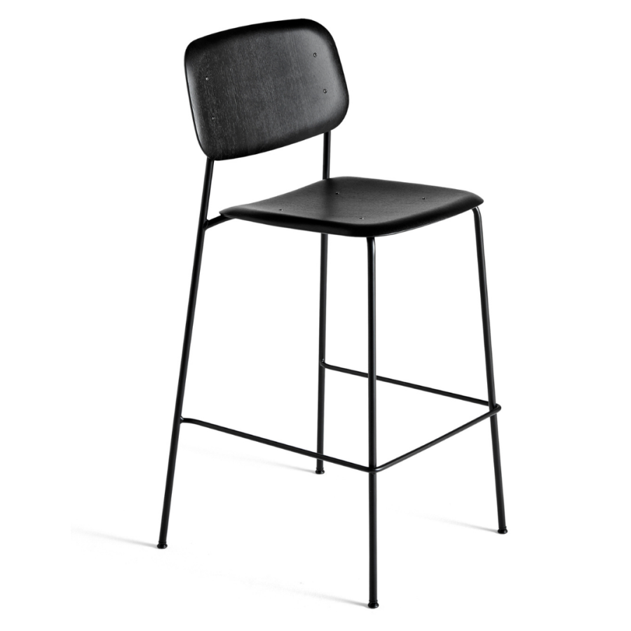 Soft Edge 10 Bar Stool Black Black Soft Edge 10 Bar Stool Black Black 02