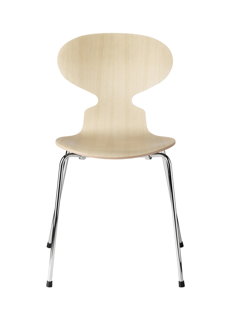 Fritz_Hansen_Ant_3101_Arne_Jacobsen_Ash_clear_lacquer Ant chair designed by Arne Jacobsen fritz hansen, Ant dining chair finishes, Ant chair colours