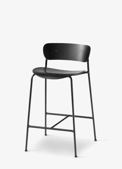 Pavilion AV7 Counter Stool Black Front