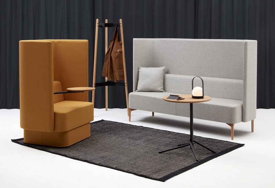 Pullman Sofa_PUL15HSW_Tablet_PUL3H_KNO550D Pullman Sofa by naughtone, Collaborative space furniture, naughtone herman miller company