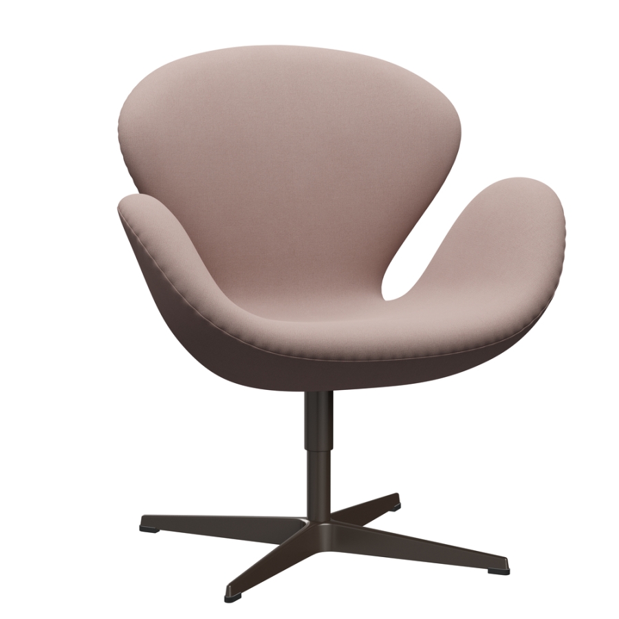 Swan Lounge chair_3320_Christianshavn_1130_Brown Bronze base Swan Chair designed by Arne Jacobsen, Fritz Hansen Swan Chair, Arne Jacobsen Swan chair