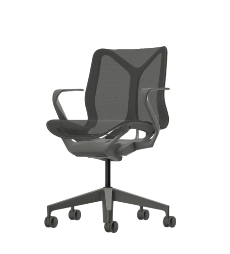 Cosm Low Back - Graphite - fixed arms Cosm Low Back - Graphite - fixed arms