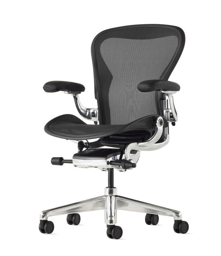 HM Aeron Onyx OBP Polished wo PostureSL