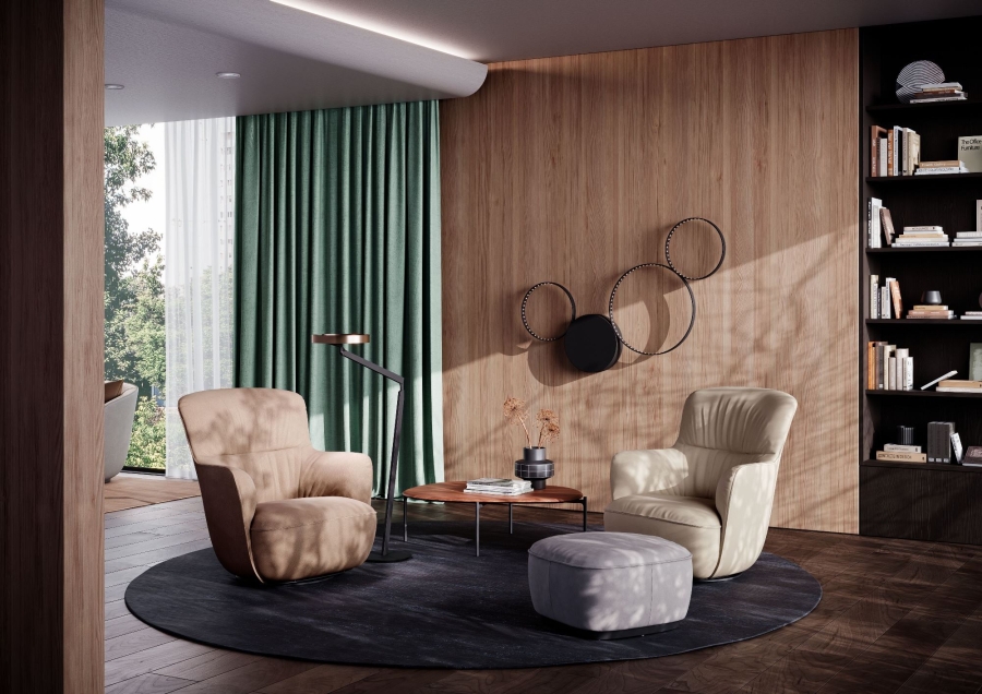 Ishino Lounge Chair designed by EOOS Design for Walter Knoll, Walter Knoll Ishino Armchair 