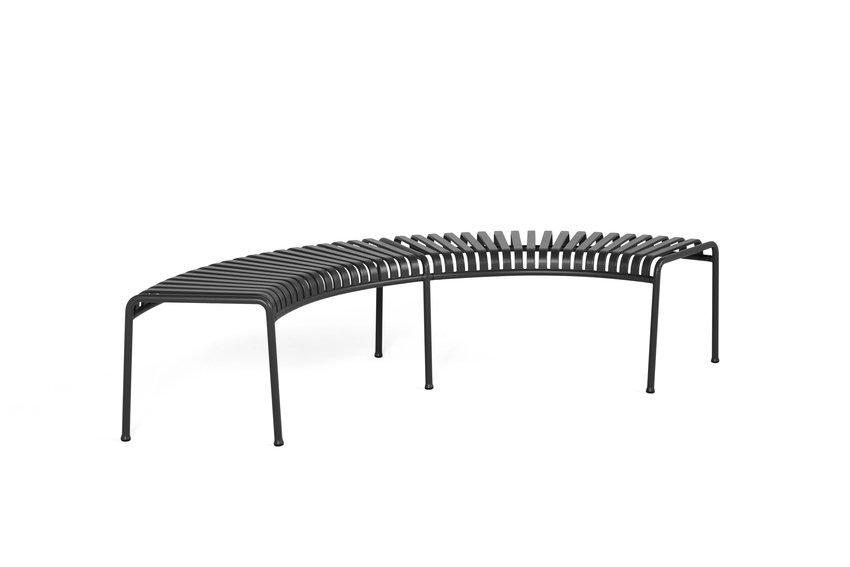 Palissade_Park_Bench_anthracite_Set_of_2 Palissade Park Bench designed by Ronan and Erwan Bouroullec for Hay, HAY Palissade Bench seating